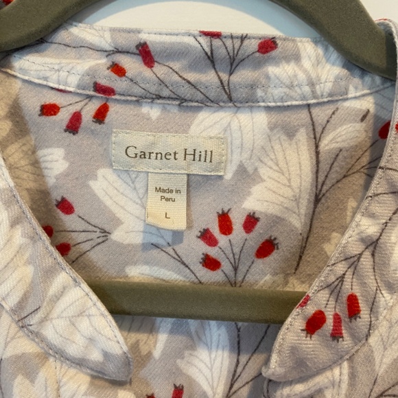 Garnet Hill Flannel NIghtgown - Picture 2 of 3